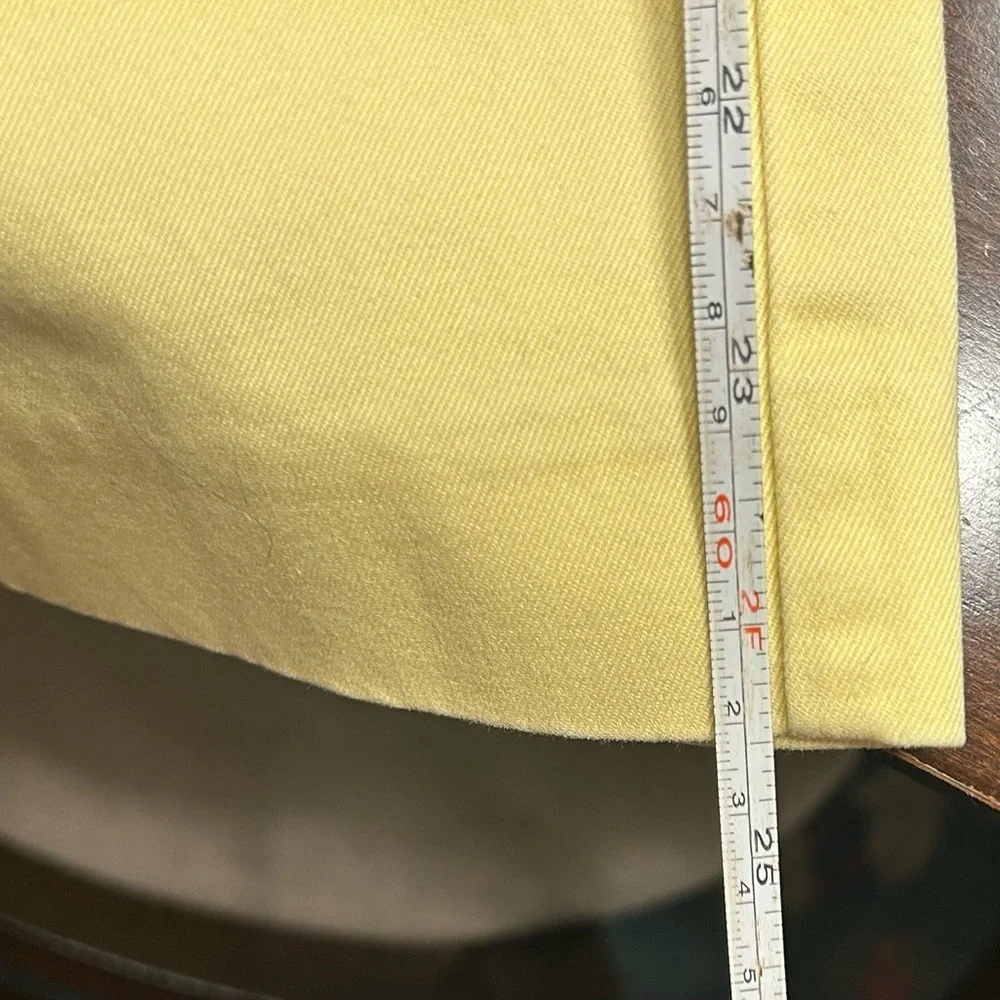 Lands' End Women's Light Yellow Straight Leg Pants - Picture 5 of 5